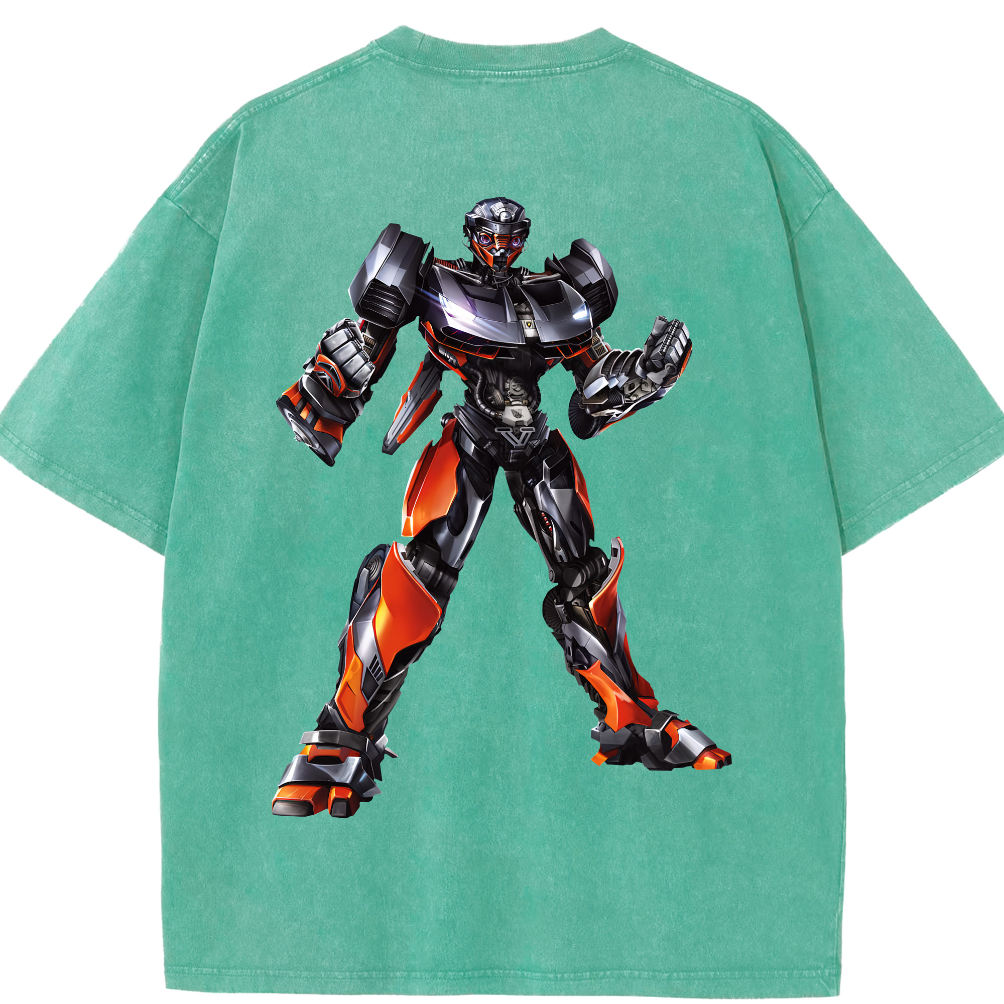（画像用） Transformers トランスフォーマー 綿100% ヴィンテージ風 半袖Tシャツ（背面プリント）